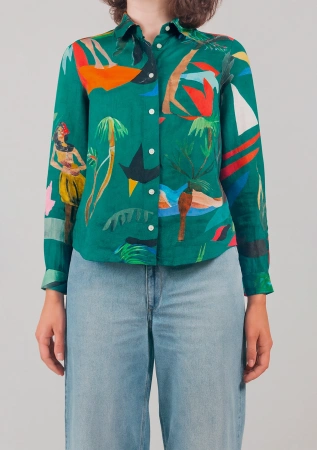Рубашка Green moon жен