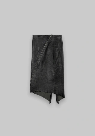 Кожаная стрейч юбка (BlackS)