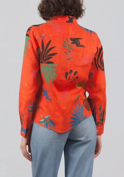 Рубашка Tangerine red жен