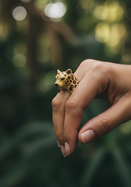 Кольцо Roaling Leopard