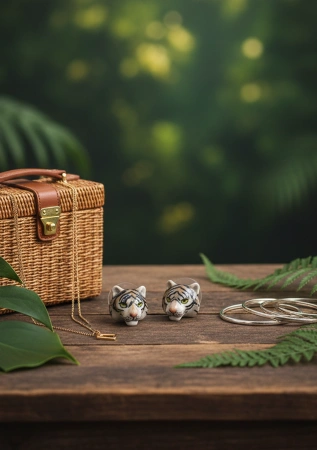 Серьги Mini Tiger