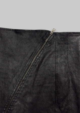 Кожаная стрейч юбка (BlackS)