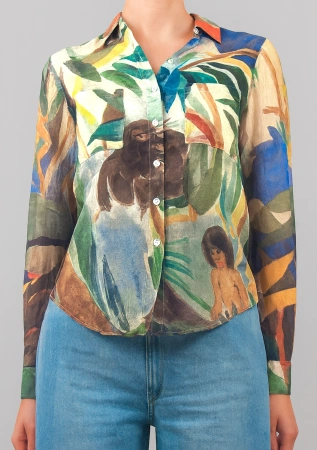 Рубашка жен Monkey trees