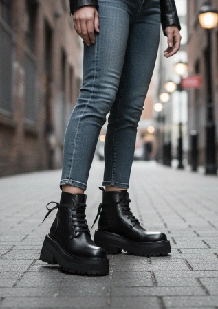Ботинки жен (Black37,5)