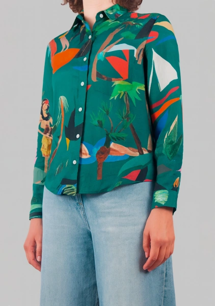 Рубашка Green moon жен