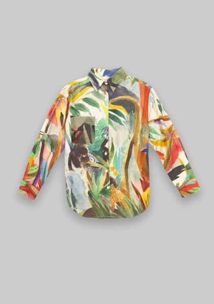 Рубашка Monkey trees жен