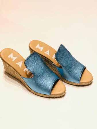 Шлепанцы metallic Calf