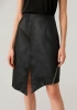 Кожаная стрейч юбка (BlackS)
