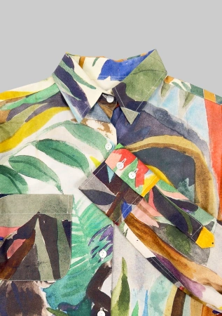 Рубашка Monkey trees жен