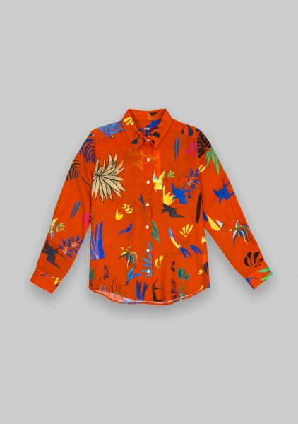 Рубашка Tangerine red жен