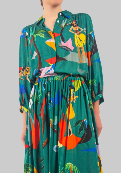 Блузка Green moon жен