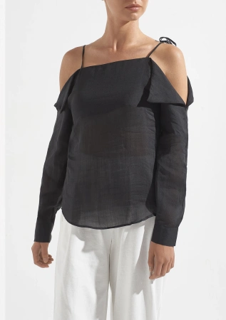 Топ Camicia жен (Nero, S)