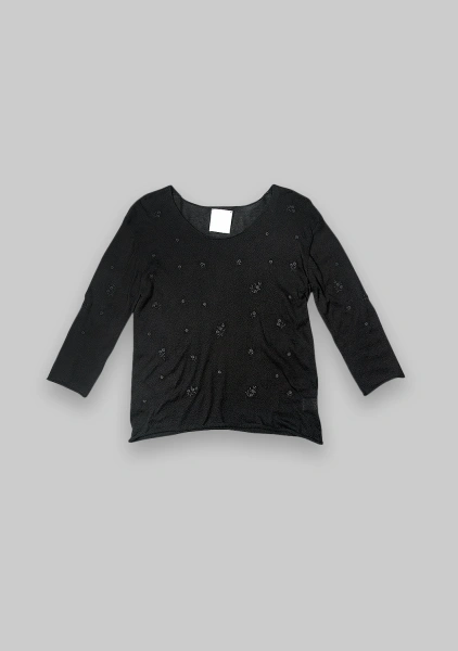 Пуловер жен (Black, XL)