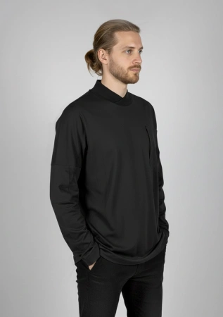 Лонгслив муж (Black, L)