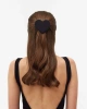 Заколка сердце (Black, one size)