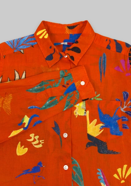 Рубашка Tangerine red жен