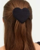 Заколка сердце (Black, one size)