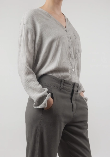 Брюки жен (Grey, XL)